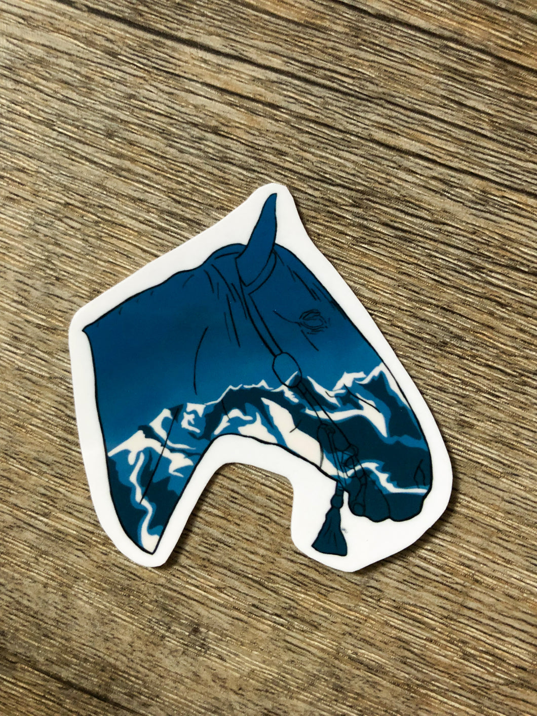 Blue mountain sticker