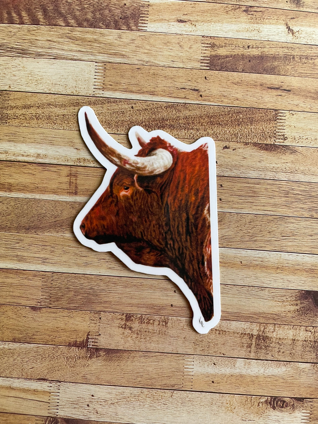 Bull sticker